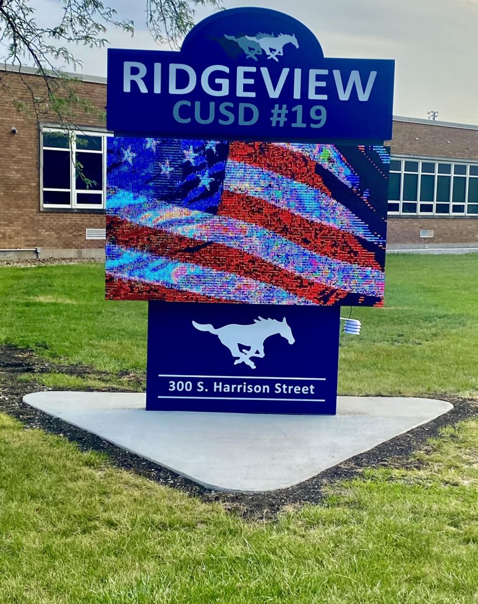 lighted school sign